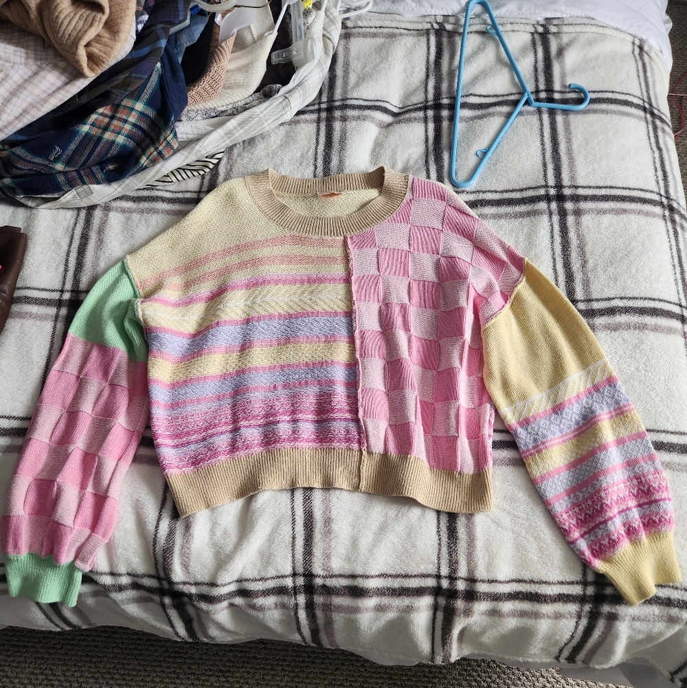 Colorful Patchwork Sweater - Picture 2 of 5